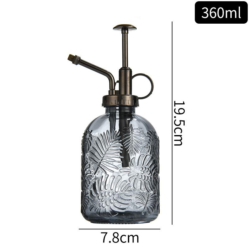 New Colorful Glass Flower Watering Sprayer Maple Leaf Shape High-End Hand-Press Type360mlGarden Sprinkler Spray Bottle