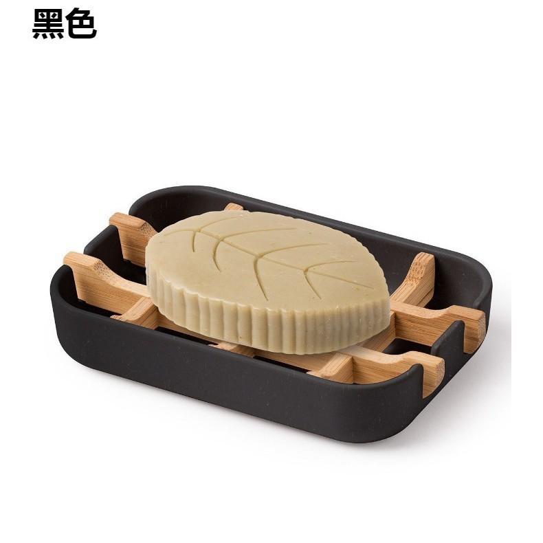 

1 шт. Бамбуковая экологичная мыльница Портативная мыльница Биоразлагаемая Ручной работы Подставка-решетка для слива мыла Лоток Держатель для хранения в ванной чёрный