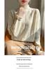Women's Fine Wool Half-High Neck Lace Knit Sweater - New Autumn/Winter Thick Long Sleeve Top