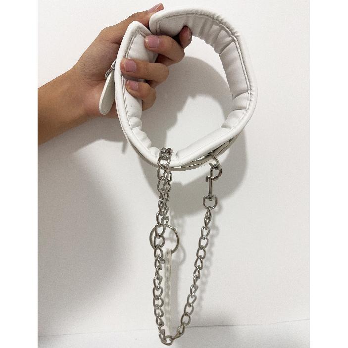 Adjustable Stainless Steel Spreader Bar Set Padded Leather Kit Adjustable Collar Handcuffs Ankle Cuffs Restraints BDSM Adult