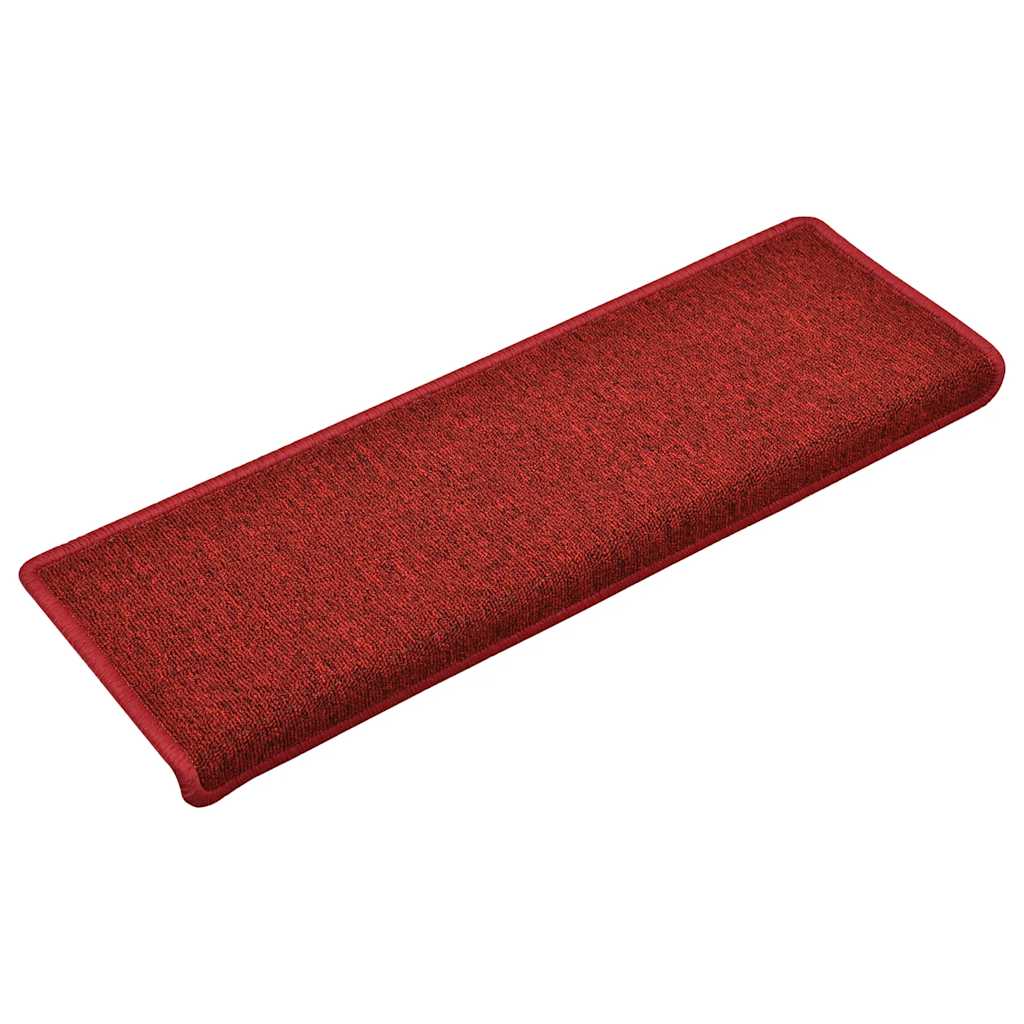 Step Mats 30 pcs. 65 x 21 x 4 cm Red Rectangular Edge