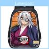 Demon Slayer Backpack With Oxford Fabric Large Capacity School Bag For Students And Teens