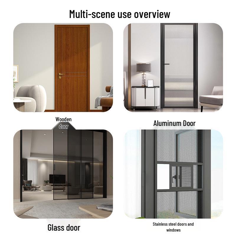 Aluminum Alloy No-Drill Door Handle for Glass, Window, Balcony, Sliding, and Cabinet Doors