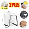 Steel Kitchen Sink Sponge Holder Sink Wall-mounted Dishwashing  Sponge Holder Self Adhesive Drain Drying Rack Bathroom Organizer