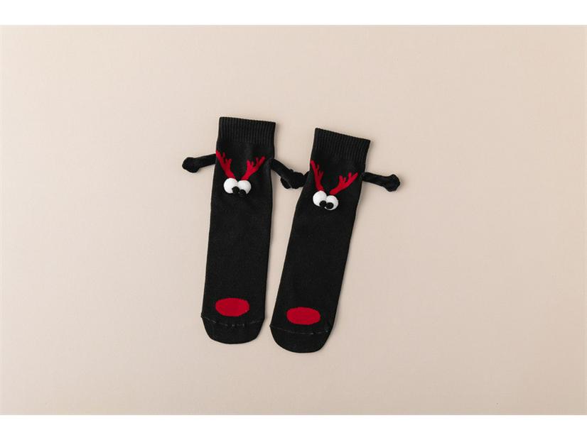 

Магнітні Різдвяні Шкарпетки, що Тримаються за Руки - Смішні, Дихаючі, Однотонні Тренд Середньої Довжини. One Size