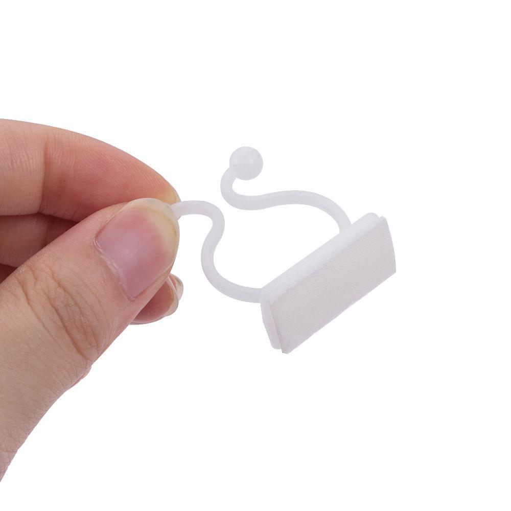 10/50PCS Invisible Climbing Wall Sticky Hook Greenhouse Bracket Wall Vines Rattan Clamp Plant Clip