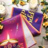 Diwali Table Runner 13 X 72 Inch, Happy Diwali Kitchen Dining Table Decoration Lights Rangoli Lantern Decoration for Indoor Outdoor Home Indian
