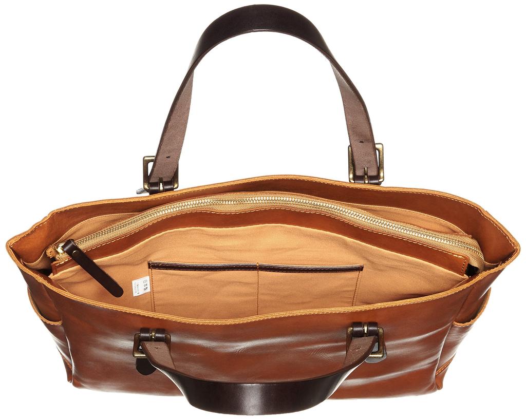 [Zeha] Tote Bag, Made In Japan with Himeji Leather, Camel