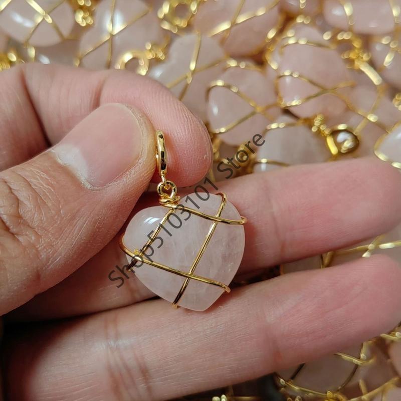 X6HE 2 Pcs Birth Stone Heart Necklace Girls Diamond Castle Necklace for Teen Girls