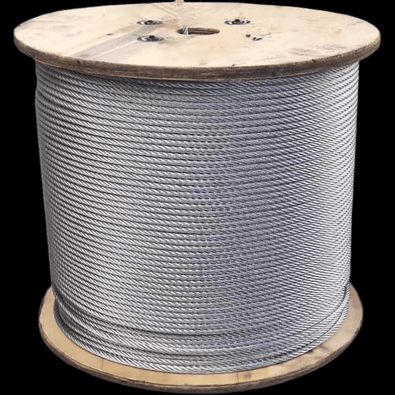 Langshan Galvanized Steel Wire Rope (6x19+FC)