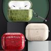 Leather Protective Case for Airpods Wireless Bluetooth Earphones Crocodile Pattern Pro2 Protection Cover for 2nd Generation Appl