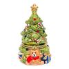1pc Christmas Tree Candle Holder Festive Decor Painted Ornament Aromatherapy Cup Scented Container for Holiday Atmosphere