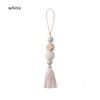 1PC Natural Wood Beads Tassel Ornaments Car Hanging Drop Door Handle Closet Wall Decorations Hanging Pendant Home Decorations