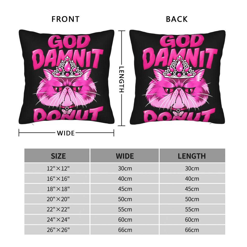 Dungeon Crawler Carl Princess Donut Pillow Cover Vintage Pillow Case For Office Car Home Decor Soft Pillowcases Gift