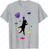 Fun Cat Climber Rock Climbing Gift for Men Women Cotton TShirt Sport Graphic Simple Style Oneck Printed Tops Kitten Lover Gift
