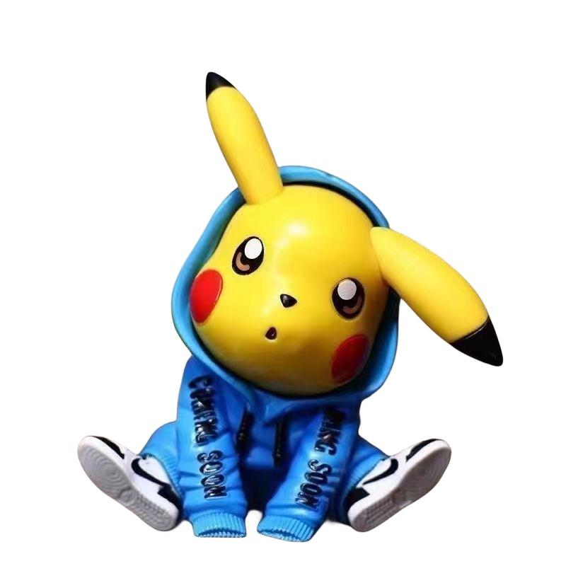 Pikachu Auto Dekoration Camouflage Outfit PVC Actionfigur Modell Kuchen Dekoration