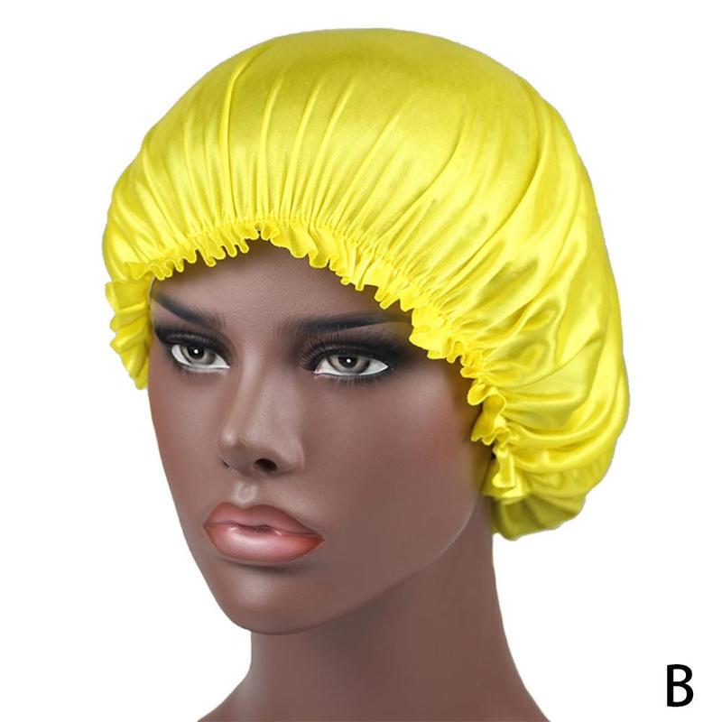 Silk Night Sleep Cap Hair Bonnet Hat Head Cover Satin Elastic Band Adjust W R3Z6 Silk Night Sleep Cap Hair Bonnet Hat Head Cover Satin Elastic Band Adjust W R3Z6