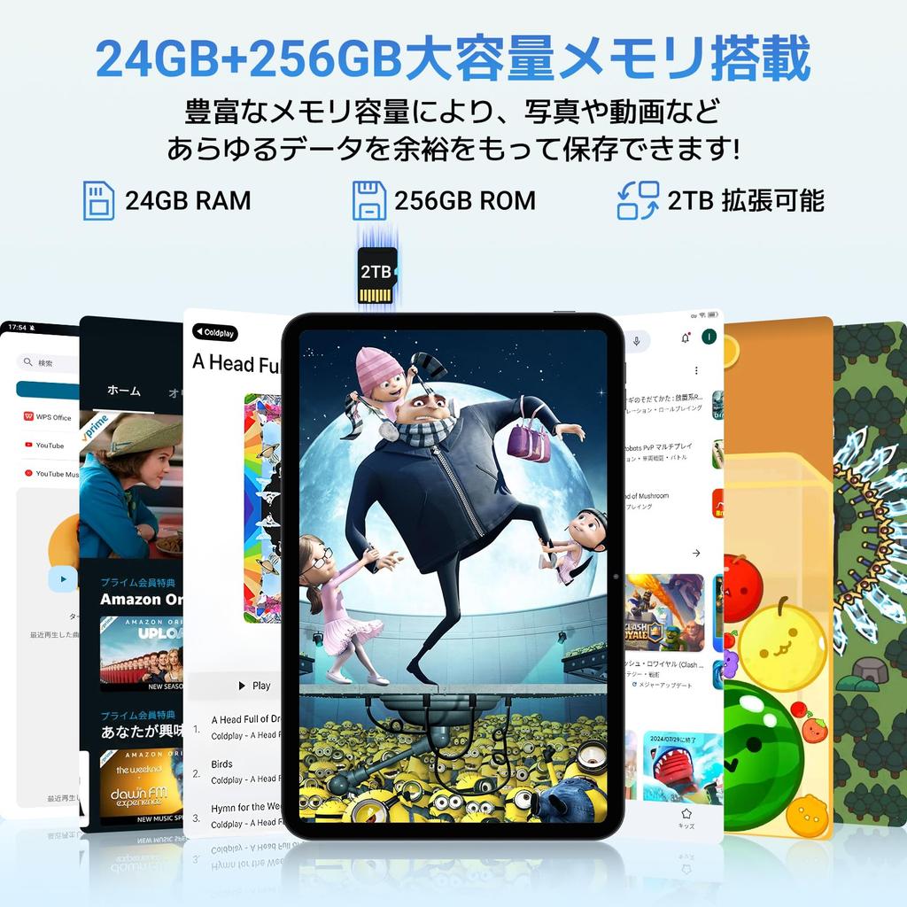 TABWEE T60pro Android 15 24GB 256GB 2TB T7280 120Hz Widevine Face PD18 Fast GMS 5G WiFi Inklusive und Hülle Tablet, 13-Zoll Wi-Fi Modell, + + Erweiterung,