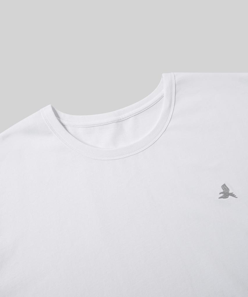 Beodeonteu Original Bird Logo Embroidered T-Shirt [White]
