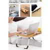 TRADE ONE Folding Gadget Table, Standard Size, for Working from the Sofa, 10kg Weight Capacity, Compact, 60cm Wide x 40cm Deep x 26.5cm High, Includes