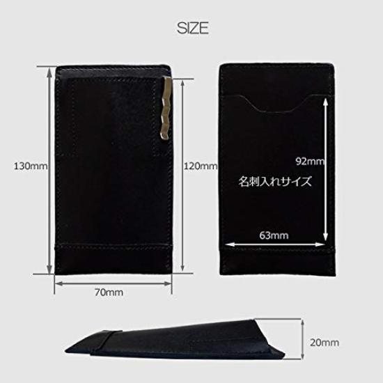 Chest Pocket Business Pen Case with Business Card Holder (brown)