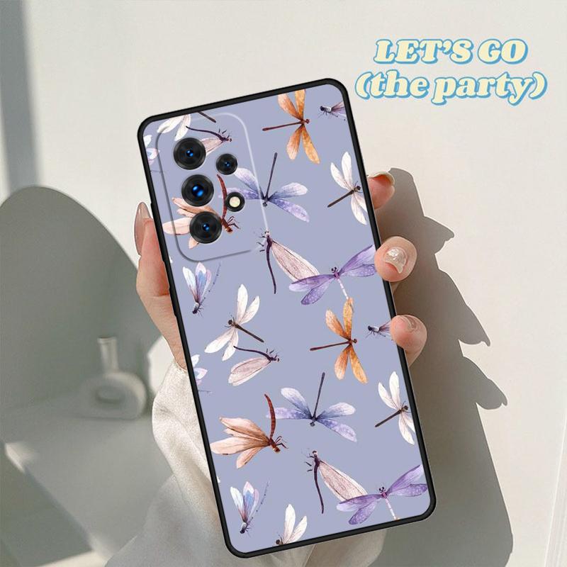 Dragonfly Insect Pattern phone case For Samsung Galaxy A42 A31 A40 A51 A71 A32 A80 A91 A52 A72 A20e A21S A50 A70 A11 A12 Cover