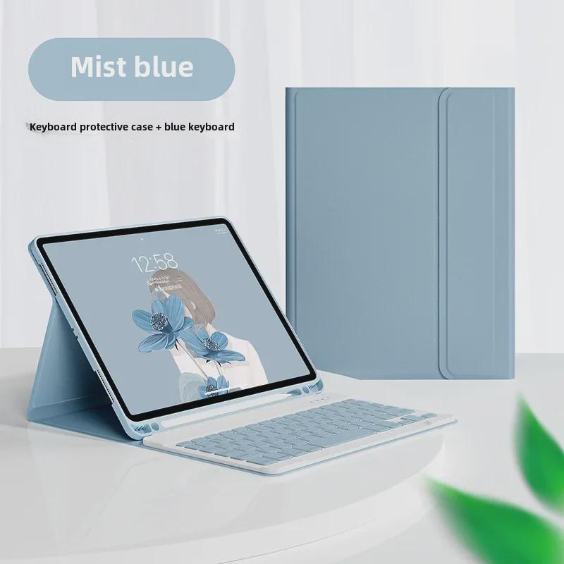 Ochranný kryt iPad Mini6/Air5 s Bluetooth klávesnicí, slotem na pero a koženým pouzdrem pro Pro11/10.2/9.7.