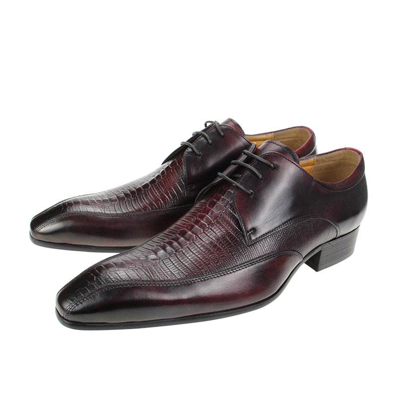 Fashion Luxury Italian Business Leather Shoes First Layer Cowhide High-end Retro Formal Wear Casual Brogue Carved Trendy Men's Shoes