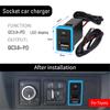 USB C Car Charger PD QC3.0 Dual USB Fast Charger Socket 12V Mobile Phone Charge Power Adapter Outlet for Toyota ZW