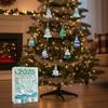 Arbre de Noël en Verre Marin Calendrier de l'Avent de Noël avec 24 Mini Ornements d'Arbre de Noël Compte à Rebours de Noël pour Décoration d'Arbre