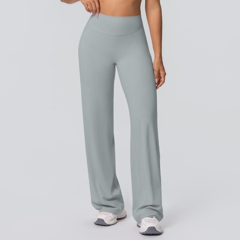 Naked tight yoga pants high waist hip lift straight pants loose and thin outdoor sports running fitness trousers