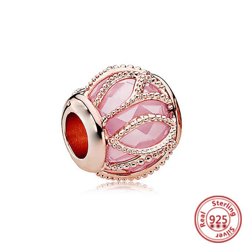 925 Sterling Copper Blue Green Pink Red Black White Purple Murano Glass Beads Fit Original Pantaro Charms Bracelet Women Zircon