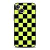 Carcasă Telefon Luxoasă cu Model Carouri Clasice Pătrate Pentru iPhone 11 12 13 14 15 16 Pro Max Mini X XR XS 7 8 Plus SE Capac Negru Funda