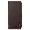 KHAZNEH For iPhone 16 Pro Max Wallet Case Genuine Cow Leather Phone Cover RFID Blocking