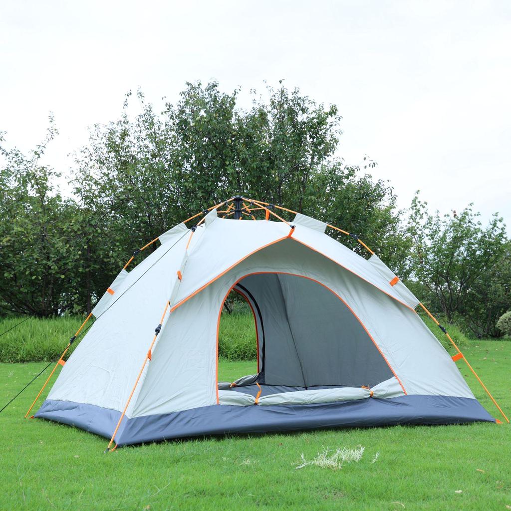 Thickened Automatic Pop-Up Tent: Foldable, Sunscreen, Rainproof Outdoor Camping Gear