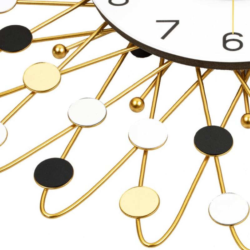 Luxury Wall Clock with Light Modern Art Metal Acrylic Wall Clocks Elegant Aesthetic Watches Home Room Decorations Ornaments