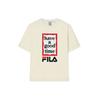 New FILA X Have A Good Time T Shirt Unisex Cheese White F11U229103F-IV