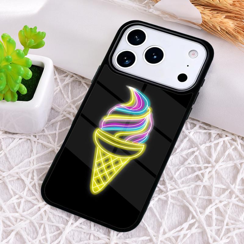 

Neon Light Aesthetic Art Shockproof Phone Case for iPhone 17 Air 16e 15 11 12 14 13 Pro Max Cover Coque iPhone17 Pro Max