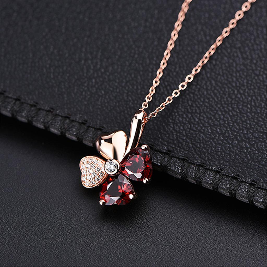 925 Silver Bead Necklace Pendant AAA Zircon For Women Clavicle Chain Necklaces Wedding Party Fashion Jewelry Gift