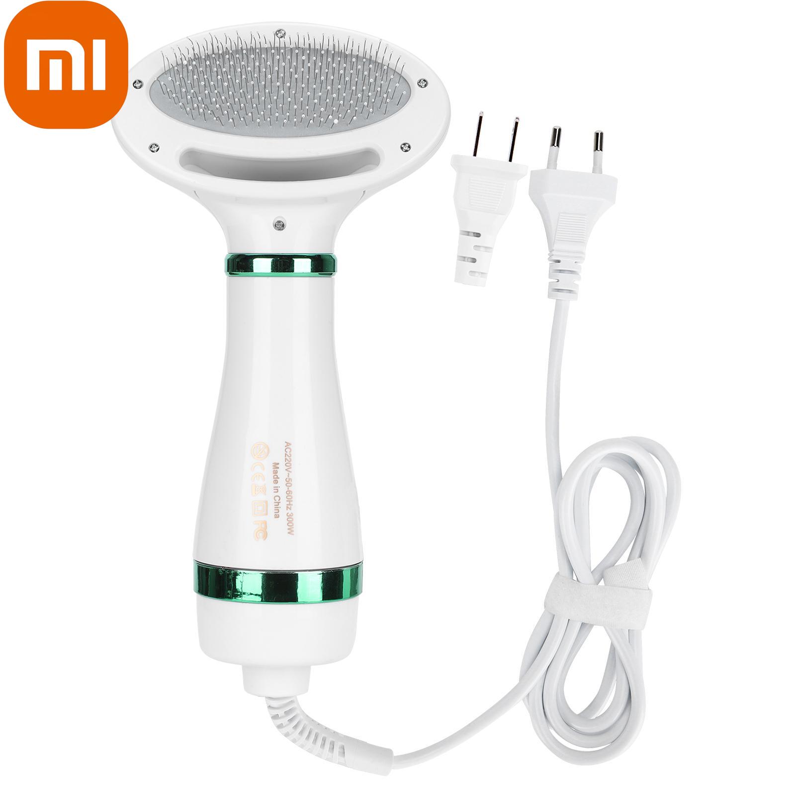 

Фен Xiaomi 2 в 1 для домашних животных с щеткой-пуходеркой, регулируемый 3-ступенчатый инструмент для ухода за кошками и собаками