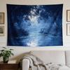 A Stylish Tapestry, Moonlit Forest Stream,perfect for Sprucing up Wall Decor in Homes, Dorms and Bedrooms.