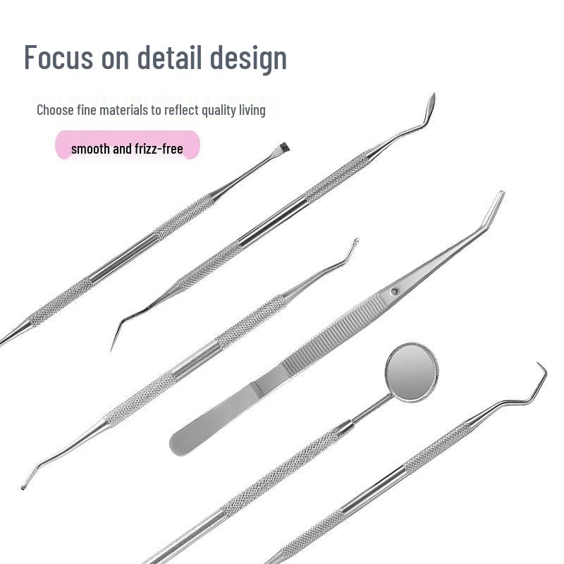 Dental Cleaning Tool Set: Remove Stains & Plaque with Mirror & Probe