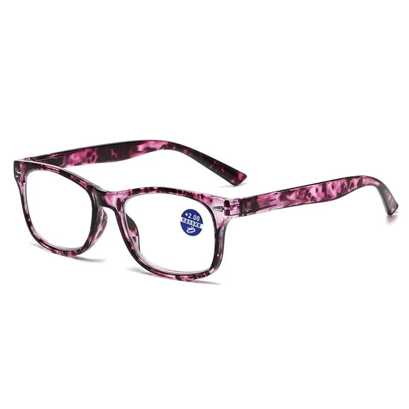

Ultra Light Anti Blue Light Reading Glasses for Men and Women, High-definition Fashion Printed Presbyopia Glasses, 0+1.0 To+4.0 0 фиолетовый