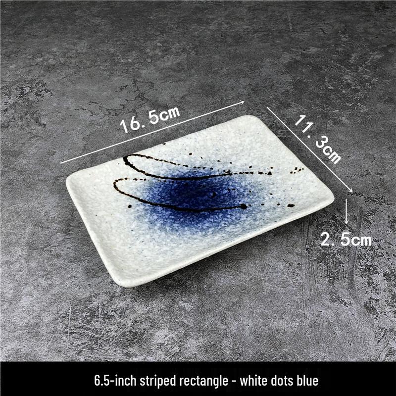 Qianxing Japanese Ceramic Dumpling & Sushi Plate Set