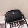 Cowhide Niche Versatile Women's Bag Shoulder Messenger Bag Simple and Fashionable Women's Bag Zipper Small Shell
