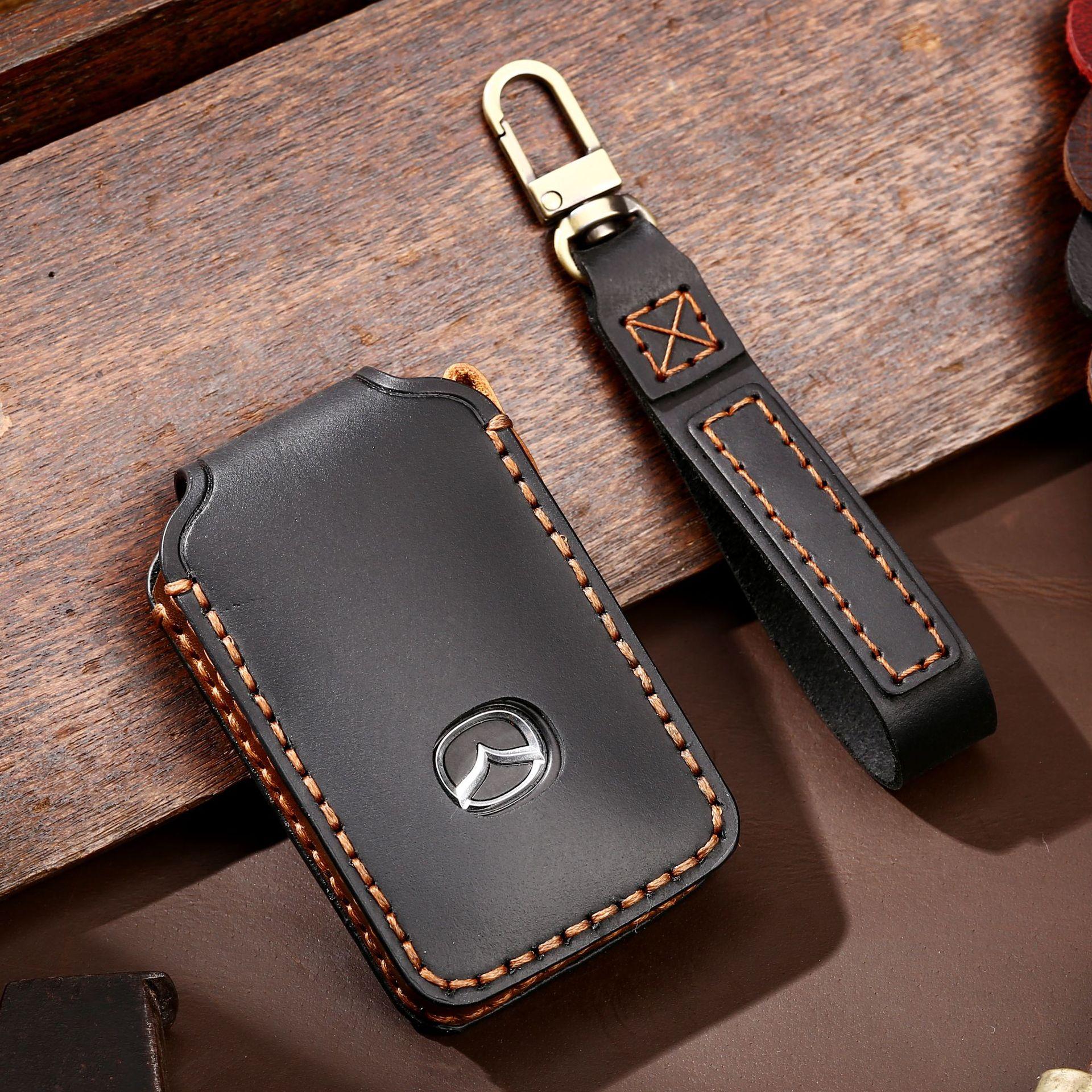 2024 leather key cover for Mazda Onxella Artez car key bag cowhide products