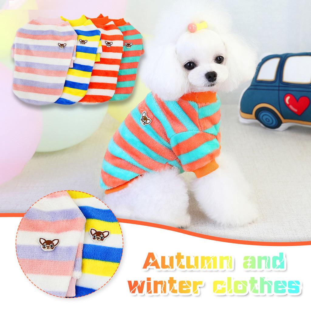 Pet clothes  fleece warm  and winter dog clothes