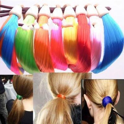 2 Pezzi Parrucche Sintetiche Elastici per Capelli Accessori per Capelli Accessori per Coda di Cavallo