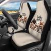 BIGCARJOB Cute Cat Seat Car Seat Covers with Animated Cat Universal Full Seat Stretch Car For a Comfortable Suitable for Light and Standard Cars