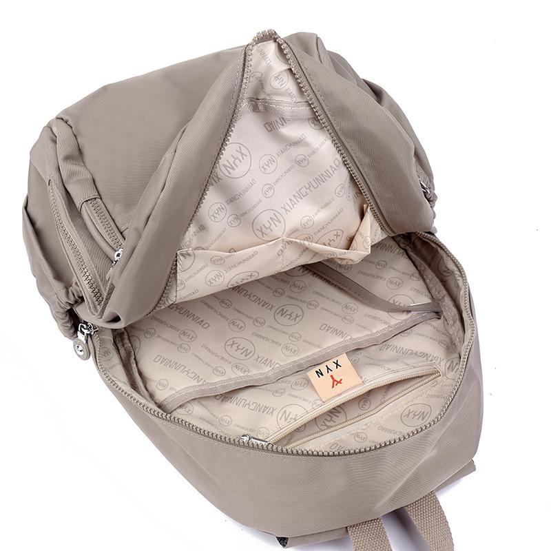 Damen Leichter Wasserdichter Rucksack Nylon Rucksack mit großem Fassungsvermögen Pendler Studentenrucksack Schultasche